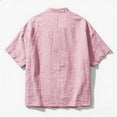 thumbnail image 5 of Guluxicc Men's Cotton Shirts Collared Short Sleeve Beach Vacation Tops for Everyday Wear Spring Summer Casual Outfits, 5 of 8