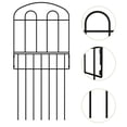 thumbnail image 2 of 33 in H Decorative Garden Fence Metal Fence Border No Dig Fence set of 15, 2 of 5