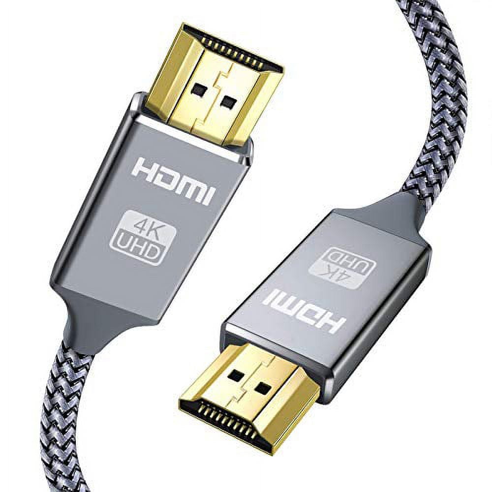 4K HDMI 2.0 Cable 3ft 2pack, TechDuck Premium Braided 4K@60Hz 2K@120Hz  2K@144Hz 18Gbps Ultra High Speed HDMI Cables, HDR ARC Dolby Compatible,  Ultra