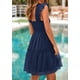 thumbnail image 2 of Vestido PRETTYGARDEN 2025 Azul Marino Mini Sin Mangas con Volantes, 2 of 8