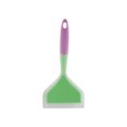 thumbnail image 1 of Spatula Silicone Nylon Spatula Heat-resistant Scraper for Kitchen Baking Cooking, Green Spatula and Pink Handle, 1 of 1