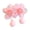 B, variant on Hair Tie Soft Organza Flower Shape Hair Rope with Plush Tassels Imitation Pearls Decor High Elastic Band Bun Holder Hair Accessories