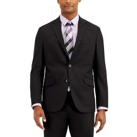 Kenneth Cole Reaction Men's Separate Slim Fit Suit Jacket Black Size 48