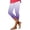 Purple, variant on Wdgfv Lace Leggings for Women 2026 Trendy Plus Size High Waist Capri Cropped Leggings Stretch Tights Holiday Beach Yoga Pants
