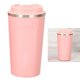 thumbnail image 4 of Taza de viaje de café Taza aislada de doble pared de acero inoxidable 304 de grado alimenticio para bebidas frías y calientes 510 ml rosa, 4 of 12