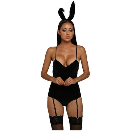 

Floleo Clearance Womens Sexy Lingerie Bunny Girl Bodysuit Uniform Temptation Underwear Deals