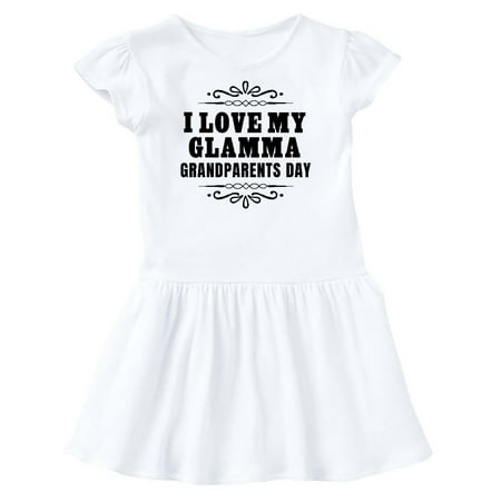 

Inktastic Grandparents Day I Love My Glamma Gift Toddler Girl Dress