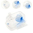 thumbnail image 6 of balikha Hamster Cage Exercise Playing Portable Ventilation Breathable Small Animal Cage with Carrying Handle for Rats Gerbils transparent blue, 6 of 9