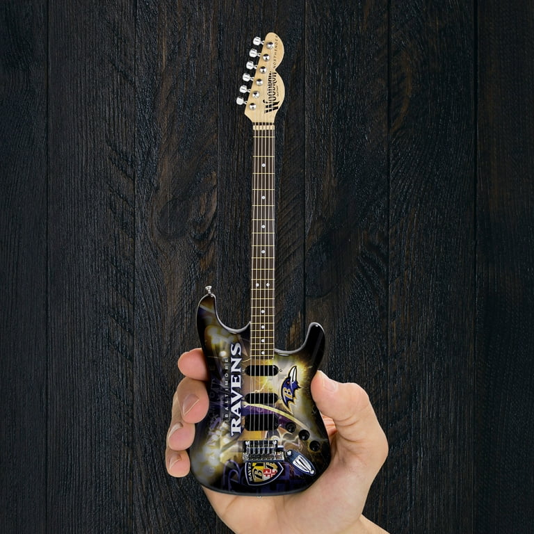 Mini NorthEnder Woodrow Guitar NFL Baltimore Ravens Pendant