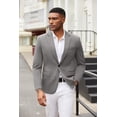 thumbnail image 2 of COOFANDY Casual Blazers for Men Knit Blazer Suit Jacket One Button Sport Coat, 2 of 6