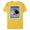 Yellow, variant on Disney Moana Adventurer Daughter of the Sea Retro Distressed - Short Sleeve Blended T-Shirt for Adults - Customized-Black