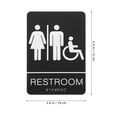 thumbnail image 2 of YSNOOWE Señal Para Puerta Unisex En Acrílico Autoadhesiva Color Negro Para Oficina Y, 2 of 6