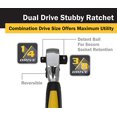 thumbnail image 3 of Titan Tools 11050 1/4 and 3/8" Drive Dual Head Stubby Ratchet, 3 of 5