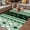 Green, variant on Red Orange Southwest Outdoor Rug for Patio/Deck/Porch, Non-Slip Large Area Rug 3 x 5 Ft, Aztec Boho Ethnic Geometric Art Indoor Outdoor Rugs Washable Area Rugs, Reversible Camping Rug Carpet Runner