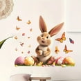 thumbnail image 5 of Guozer Easter Wall Stickers & Murals Wall Decals Peel and Stick Easter Window Clings for Glass Window Cartoon Easter Egg Bunny Wall Stickers Decor for Bedroom Nursery, Boys and Girls Room, 5 of 6