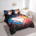 thumbnail image 3 of jejeloiu Baseball Game Lovers 7-Piece Twin Bedding Sets,Ball Sport Gaming Bedding Comforter Set,Multicolor Graffiti Art Sheet Sets For Kids,Luxury Bedroom Decor Reversible, 3 of 8