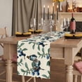 thumbnail image 2 of Table Runners 72 Inches Long Dress Scarves, Blueberry Spring Leaves Farmhouse Kitchen/Dining Table Runner, Coffee Tablerunners, Beige Botanical Branches 16x72 Inch, 2 of 9