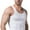 White, variant on Men's Waist Magic Compression Slim Body Shaper- Black- Muscle Shirts for Men White, Small/Medium