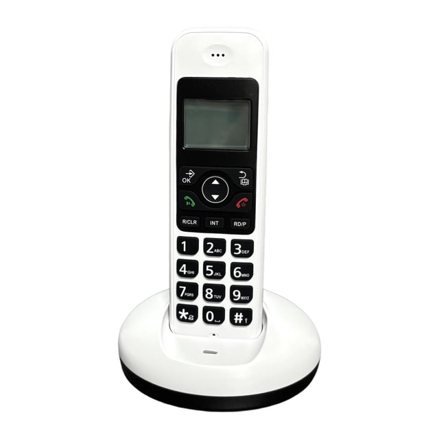 Teléfono inalámbrico Premium Práctico Duradero Alto rendimiento Fácil de usar Blanco