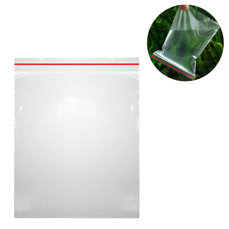 10-100Pcs Clear Ziplock Bags HEAVY- Reclosable Zip Top Plastic Zipper Poly  bag