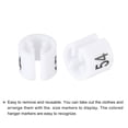 thumbnail image 4 of Uxcell Clothes Hanger Marker Sizer Garment Markers Tag (Number 54, White)for Clothing Color Coding, Pack of 100 Pcs, 4 of 6