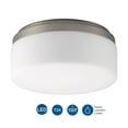 thumbnail image 2 of Progress Lighting Maier 1-Light LED Flush Mount, Brushed Nickel, Etched White Opal Acrylic, 2 of 3