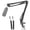 Black with Cable Sleeve, variant on YOUSHARES Microphone Pop Filter - Professional Foam Mic Covers Mic Windscreen Compatible with HyperX QuadCast S Mic