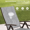 thumbnail image 7 of Crestlive Products 2-Pack Outdoor Folding Chaise Lounge Chairs, Adjustable Patio Reclining Chairs with Aluminum Frame, No Assembly Portable Pool Lounge Chairs, Black&Gray, 7 of 7