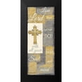 thumbnail image 2 of Greene, Taylor 12x24 Black Modern Framed Museum Art Print Titled - Love the Lord grey gold, 2 of 5