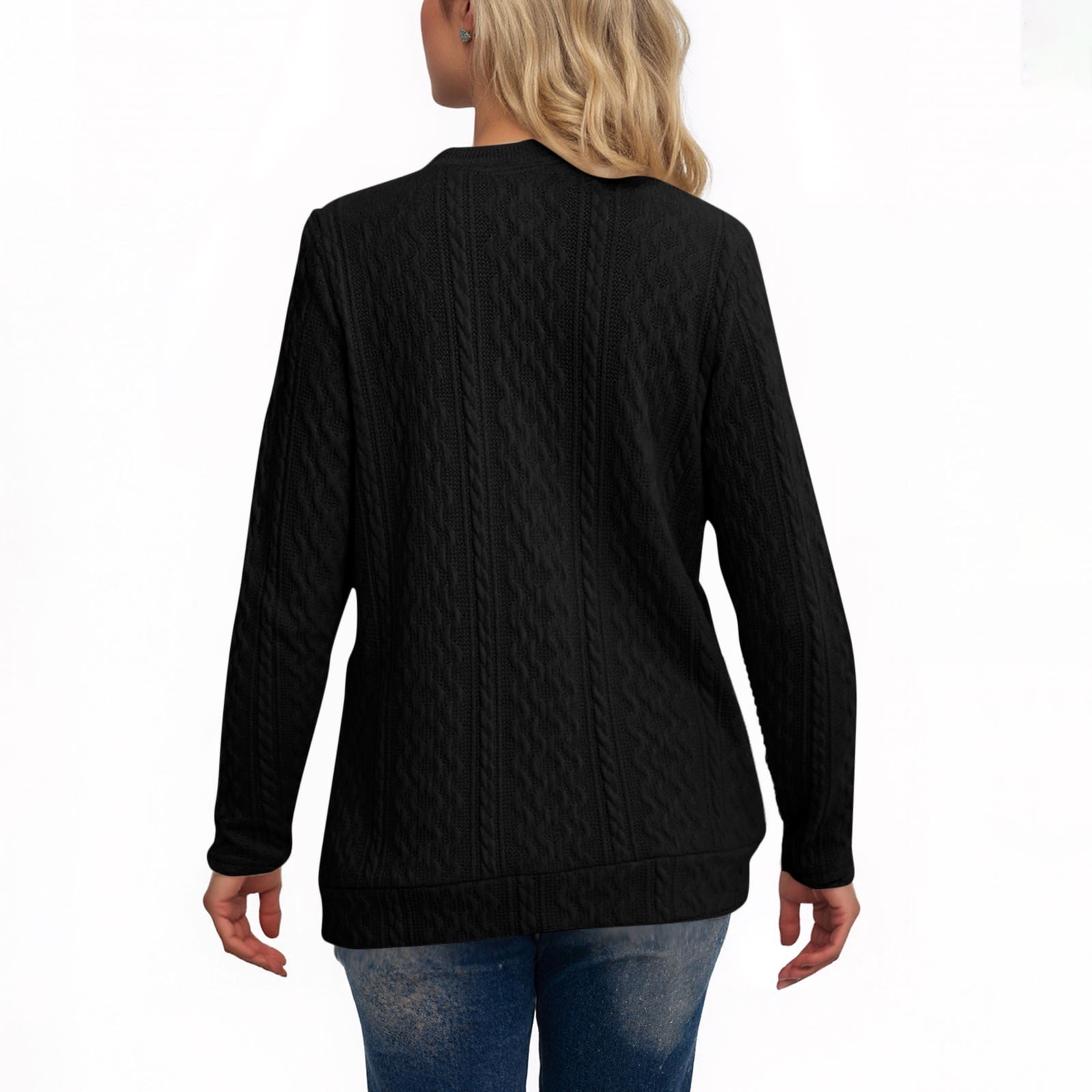 Blmnix Cable Knit Fall Sweaters for Women 2025 Cardigan Basics