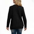 thumbnail image 3 of Timegard Cardigan for Women Button down Long Sleeve Textural Classic Jackets Loose Comfy Fall Outwear, 3 of 4