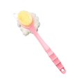 thumbnail image 2 of TISHITA Double Side Long Handle Back Shower Brush, Anti Slip Cleaning for Feet Body Bath Pink, 2 of 8