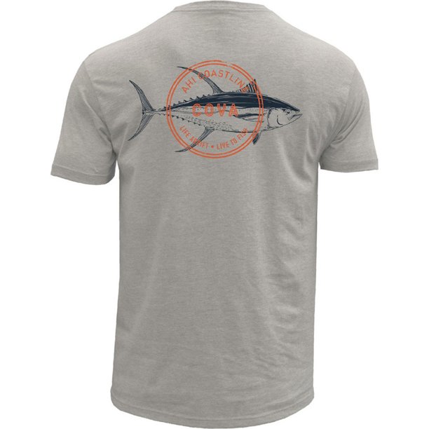 Camiseta gráfica Cova Ahi Coastline para hombre beige mediana