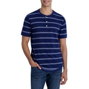 Chaps Men's Short Sleeve Coastland Wash Henley T-shirt-Size XS-2X