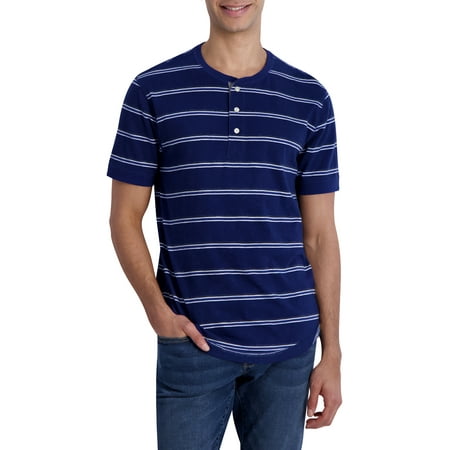 Chaps Men's Short Sleeve Coastland Wash Henley T-shirt-Size XS-2X