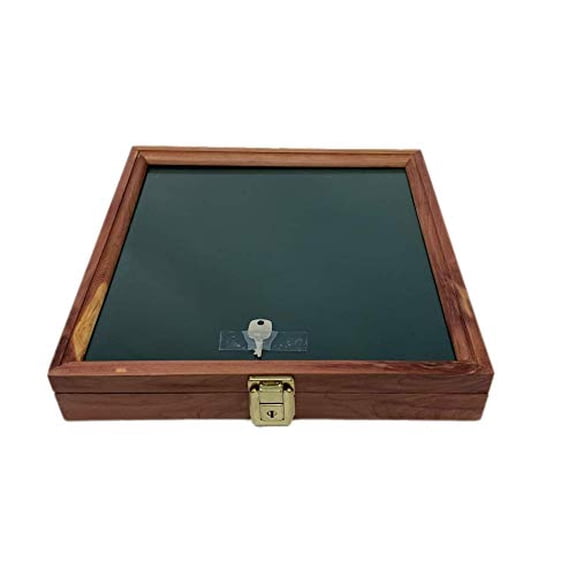Cedar Wood Display Case 12 x 12 x 2 for Arrowheads Knives Collectibles Coins