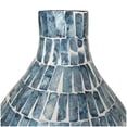 thumbnail image 6 of DecMode 22" Handmade Mosaic Inspired Blue Mother of Pearl Shell Vase, 6 of 11
