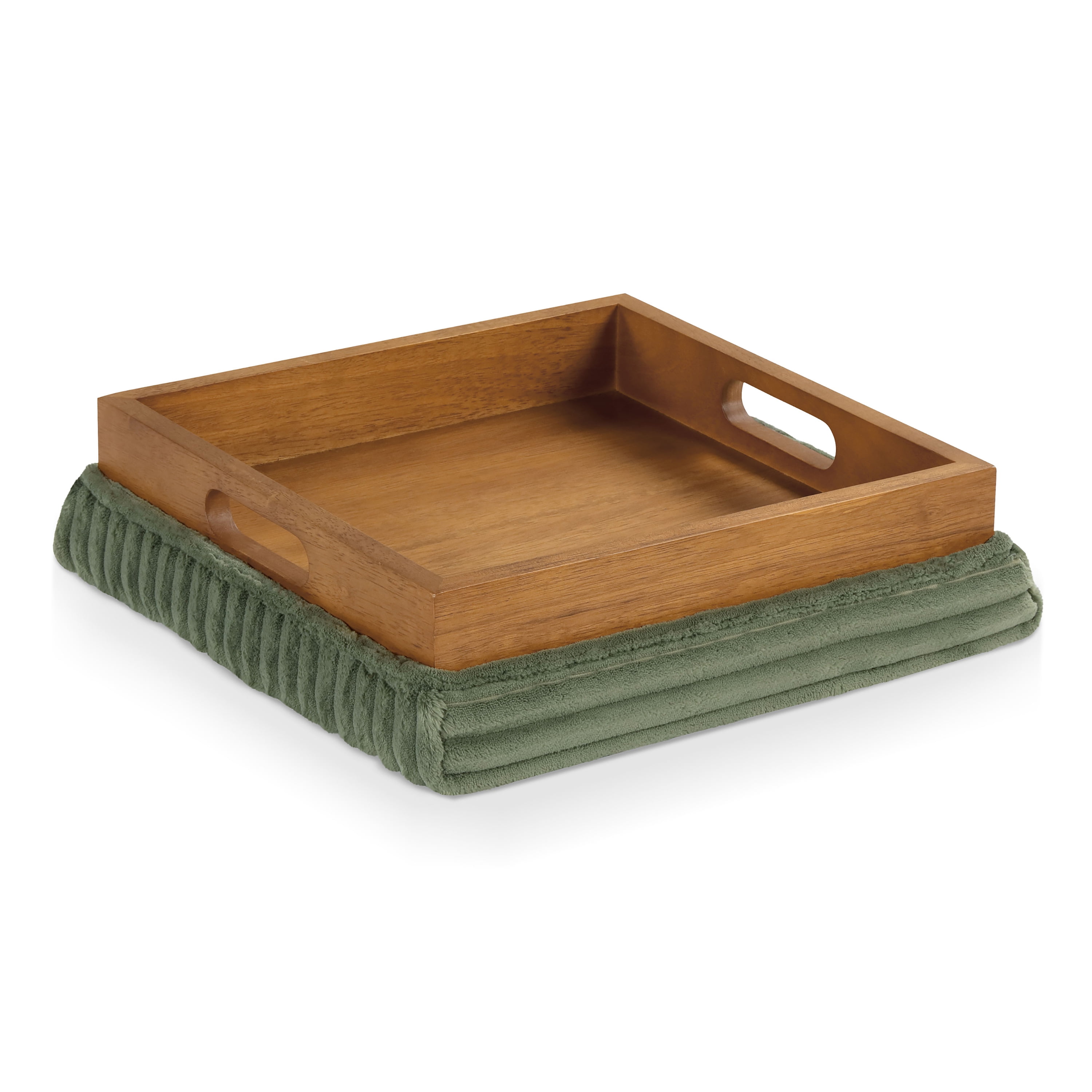 Furniture of America Cheri Modern Chenille Tray Top Storage Ottoman, Green