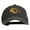 Black, variant on Outline Image of a Parrot Embroidered Washed Cap - Stone OSFM
