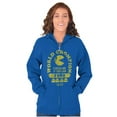 thumbnail image 3 of Retro Funny PACMAN World Chompion Unisex Plus Size Zip Hoodie Brisco Brands 2X, 3 of 5