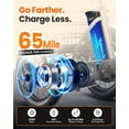 thumbnail image 4 of Qlife Triker 2.0 Electric Tricycle for Adults, 18" Folding Electric Trike, 350W Motor Peak 1200W 48V 13AH Step-Thru Etrike, 18MPH Up to 50 Miles 3-Wheel Electric Bike (Black) with Mirror & Phone Bag, 4 of 11