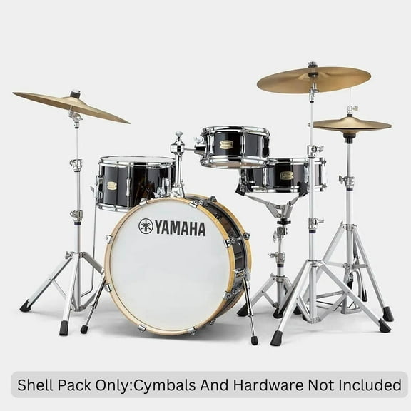 Yamaha Stage Custom Hip Kit, 4 Piece Drum Shell Pack Raven Black