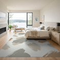 thumbnail image 3 of ODIKA 9'x12' Washable Area Rug Non-Slip, Chair-Friendly Beige Asymmetrical Boho Taupe Brushed Minimalist An Under Dining for Room, Basement, Large Office, 3 of 7