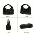thumbnail image 2 of Cute Mini Shoulder Bag - Lightweight Drawstring Closure Nylon Hobo Handbag with Polyester Lining - Fashionable Cloud Ruched Clutch Purse for Women, 2 of 6