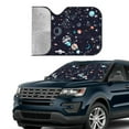 thumbnail image 3 of Kdxio Galaxy2 Print Front Windshield Sun Shade,Folding Auto Sunshade for Car Truck SUV-Medium, 3 of 7