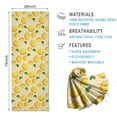 thumbnail image 2 of Yellow Lemon Fruit Dots LightYellow Pattern Hot Yoga Mat Towel Non Slip for Hot Yoga - Quick-Drying Yoga Mat Cover with 4 Corner Pockets with Travel Bag - Hot Yoga Towel Non Slip 74"x26", 2 of 6