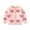 C-Pink14, variant on Kids Girls Jackets Coat Heart Printed Long Sleeve Crew Neck Button Cardigan Snug Warmth For Youth Comfort Clothing