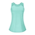thumbnail image 5 of TKLPEHG Workout Tops for Women Racerback Tank Tops Casual Yoga Shirts Athletic Running Tank Top Sleeveless Gym Clothes (Mint Green,S), 5 of 7