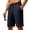 Navy, variant on GrmtClth Men's Textured Knit Shorts Soft Casual Elastic Drawstring Loungewear with Pockets Comfortable Daily Fashion Wear Shorts White 3XL