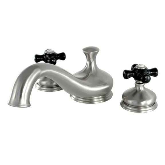 Kingston Brass KS3338PKX Duchess Two-Handle Deck Mount Roman Tub Faucet, Brushed Nickel